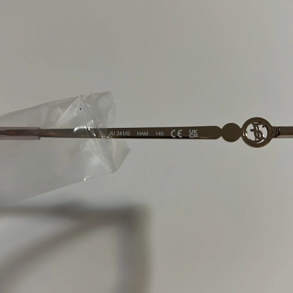 NWOT JUICY COUTURE Eyeglasses JU241 Transparent Champagne Gold